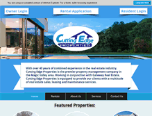 Tablet Screenshot of cuttingedgeproperties.biz